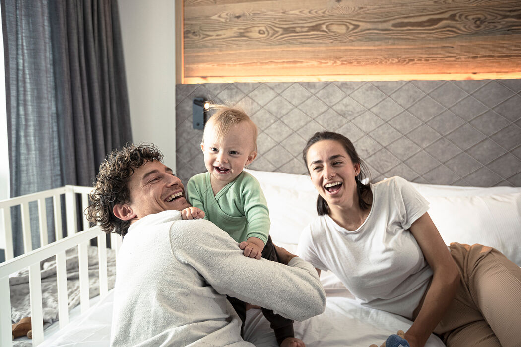 Zimmer mit familienfreundlicher Ausstattung im Kinderhotel Allgäuer Berghof