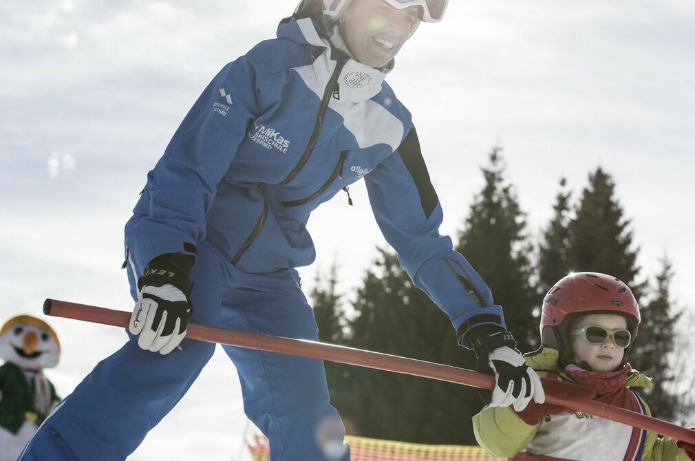 Kinderskikurse im Allgäu direkt an der Piste im Kinderhotel Allgäuer Berghof