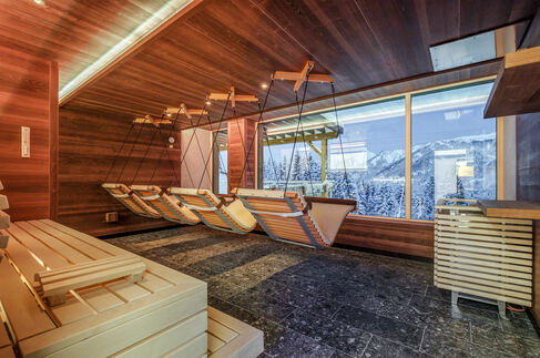 Spabereich für Entspannung im Kinderhotel Allgäuer Berghof