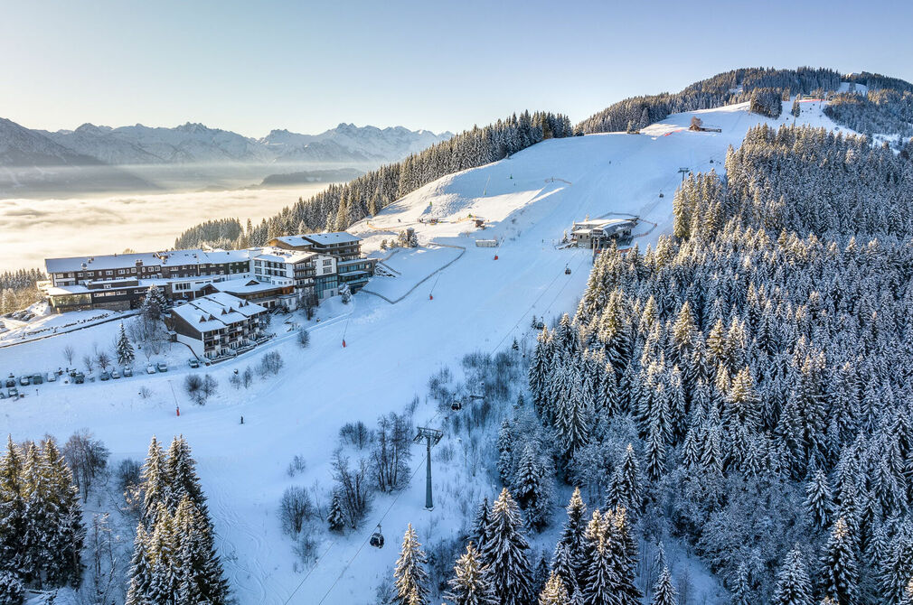 Skifahren lernen mit Kindern im Kinderhotel Allgäuer Berghof