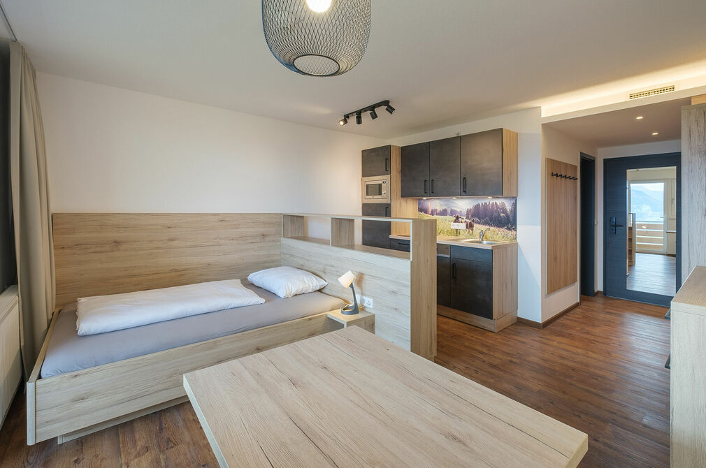 Einzelzimmer des Teamhauses im Kinderhotel Allgäuer Berghof